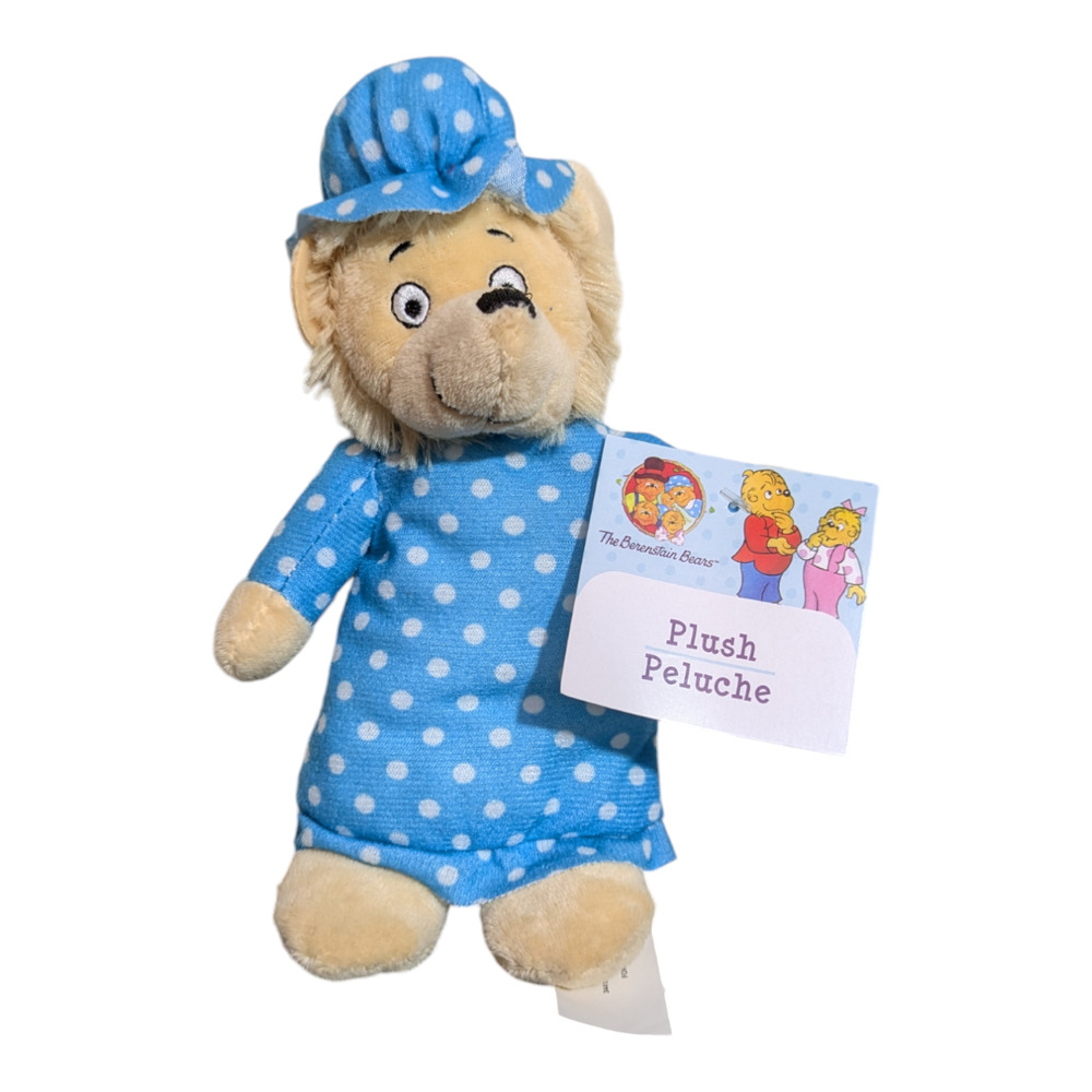 PBS Kids Stuffed Plush - New - The Berenstain Bears - Mama Bear-Brand New NWT